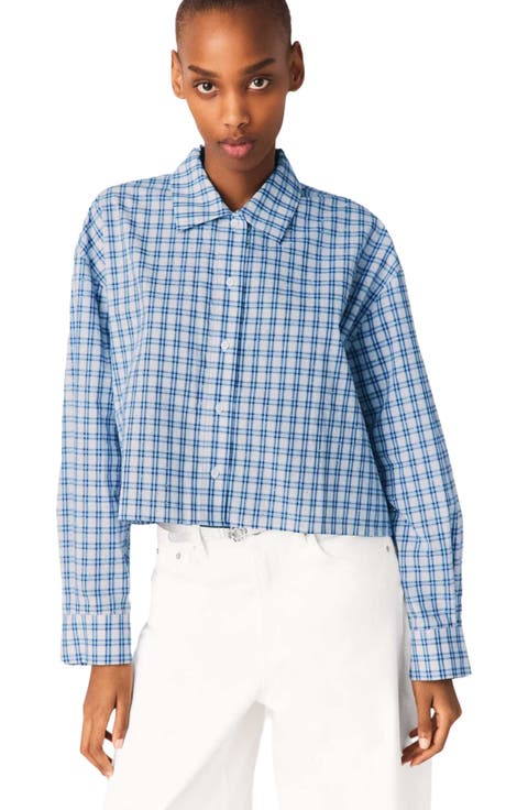 Rhinestone shirt with removable tie