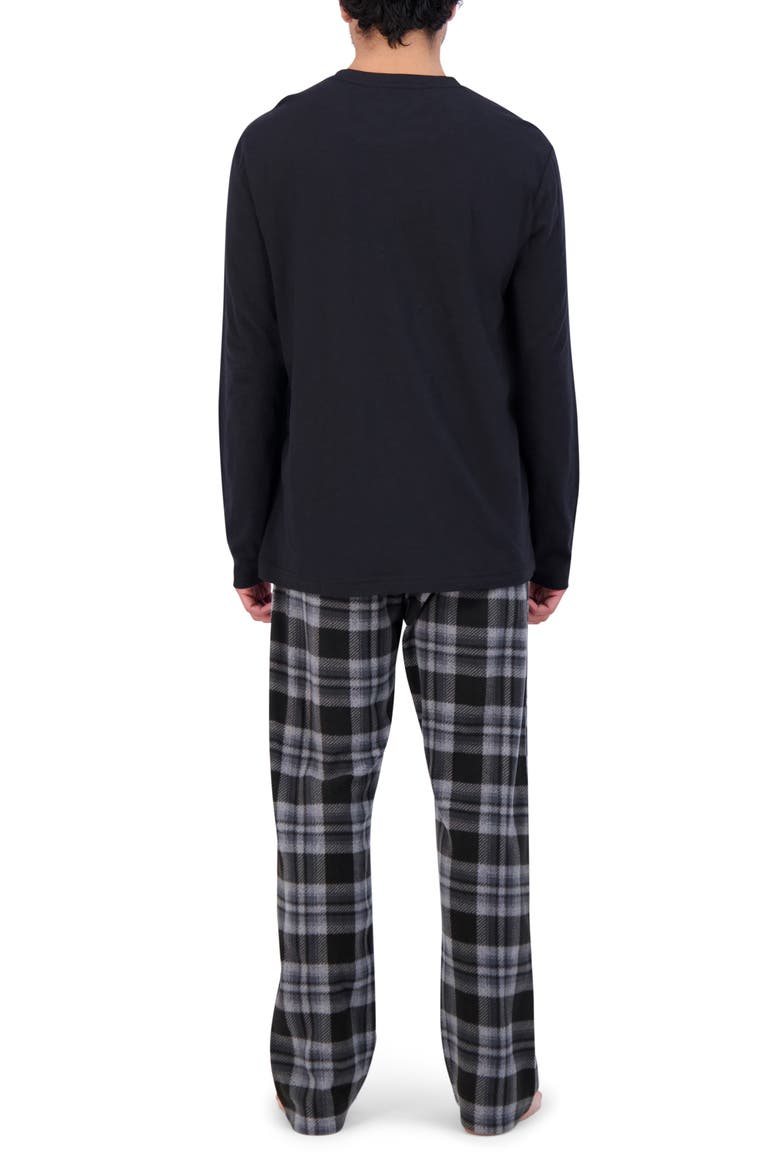 Flannel Sleep Set, Alternate, color, BLACK PLAID