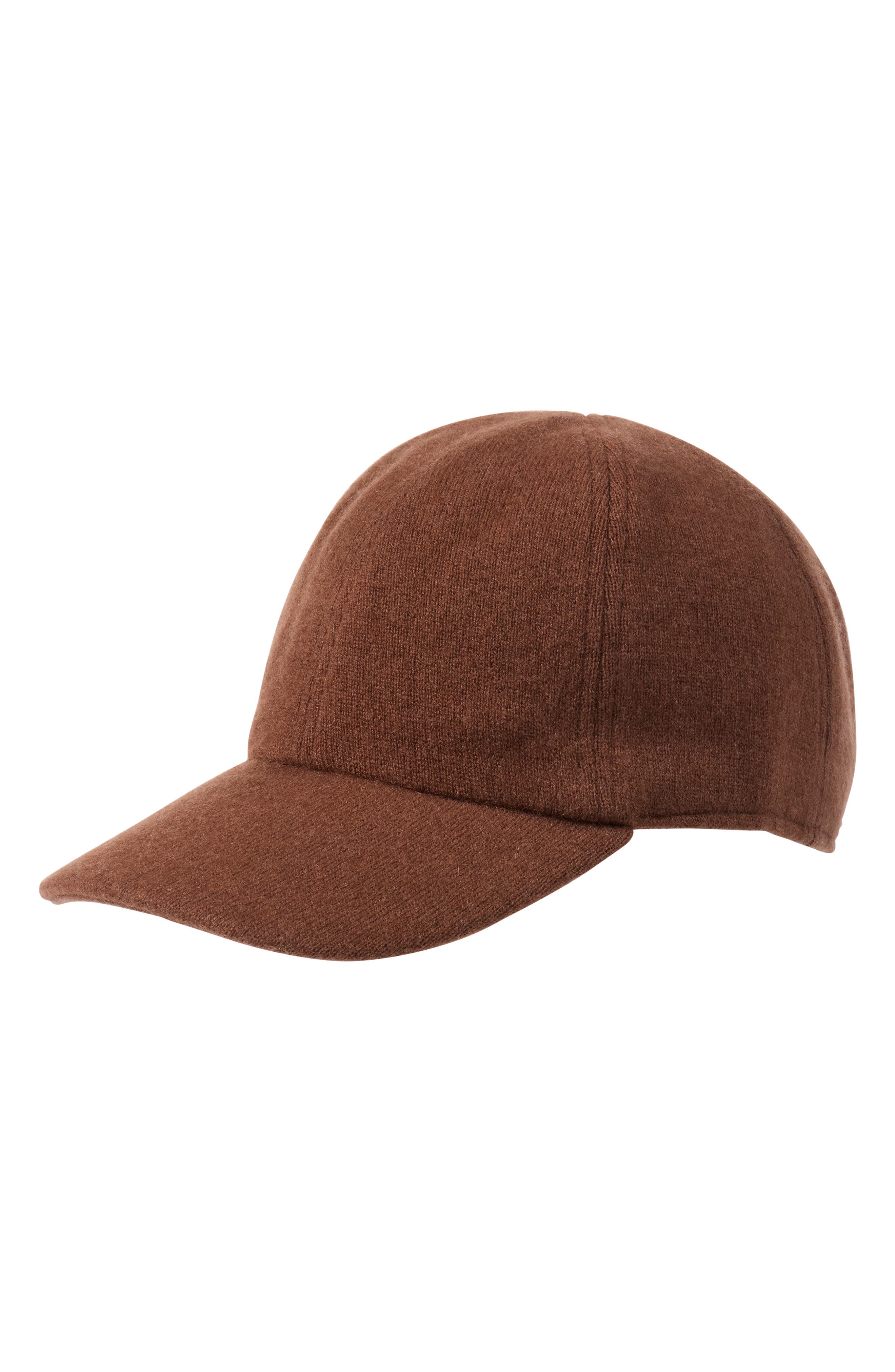 Wool & Cashmere Faux Shearling Lined Knit Baseball Cap