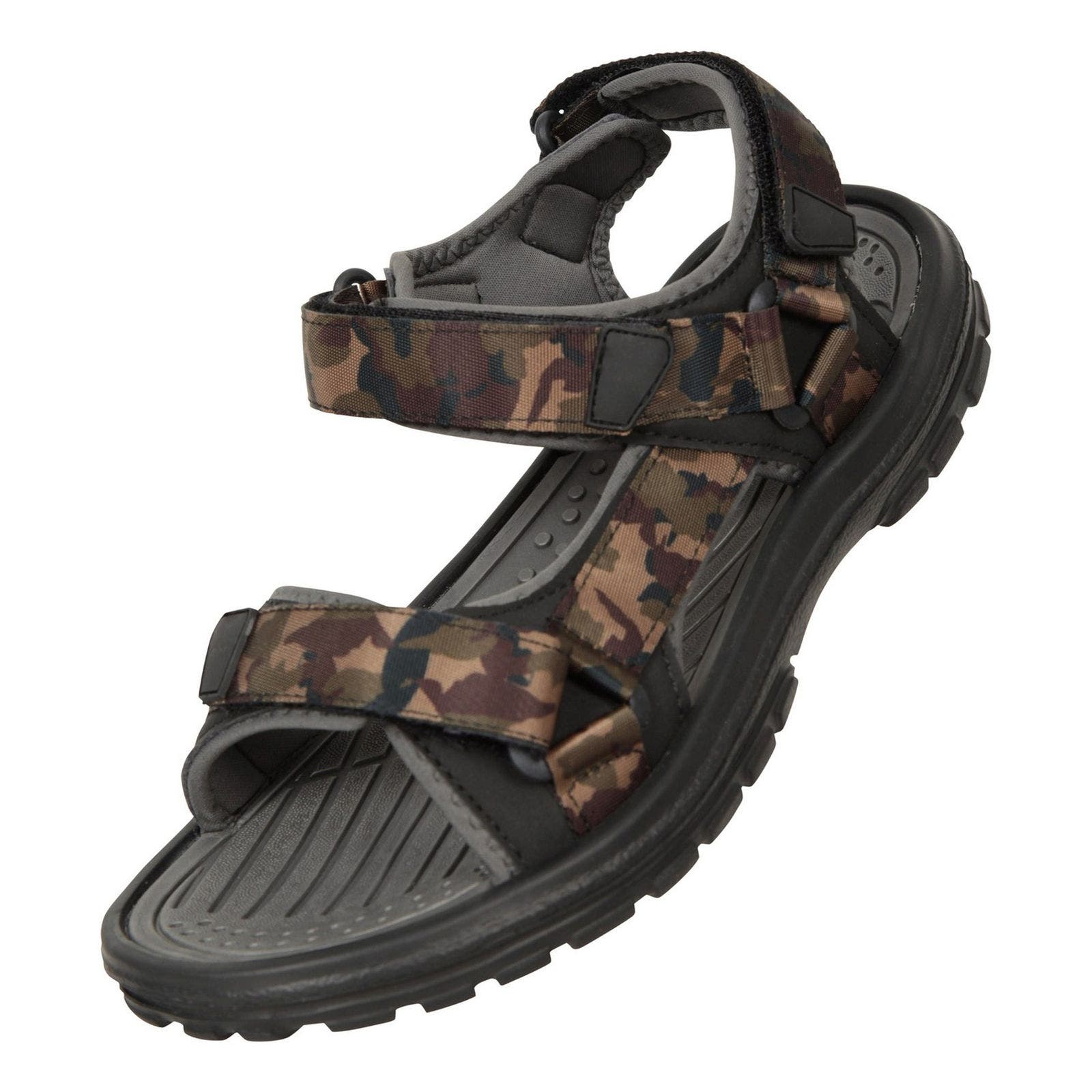 Crete Camo Sandals, Main, color, Green and Black