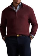 Polo Ralph Lauren Big & Tall Pima Cotton 1/2-Zip Sweater