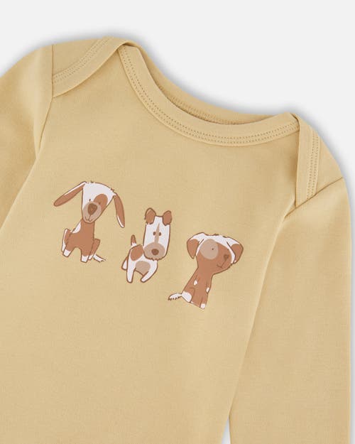 Deux Par Deux Organic Cotton Allover In Brown