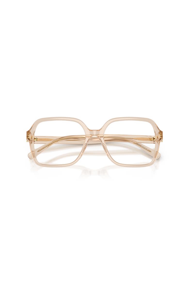55mm Square optical glasses, Alternate, color, Beige