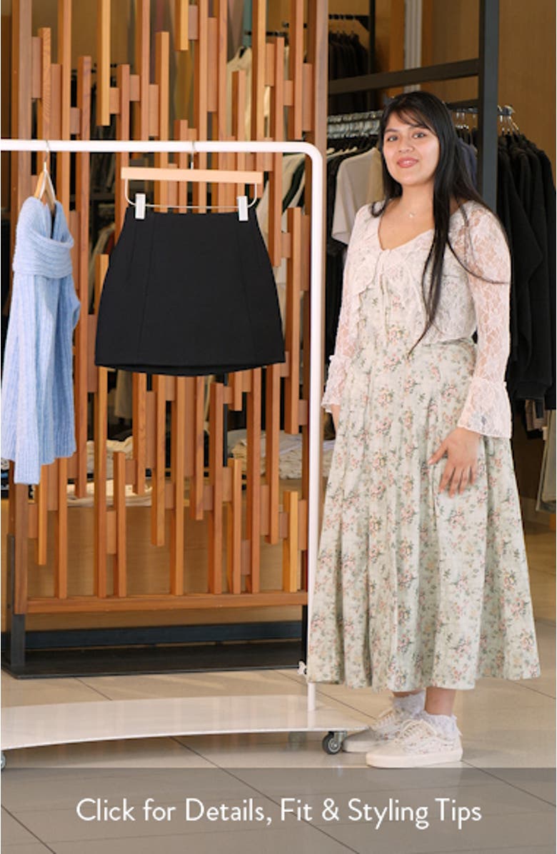 Soft Stretch Ponte Miniskirt, sales video thumbnail