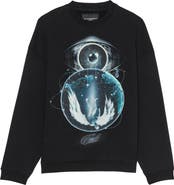 Cult of Individuality Cotton Fleece Graphic Sweatshirt