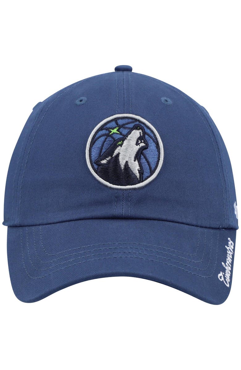 '47 Women's '47 Navy Minnesota Timberwolves Miata Clean Up Logo Adjustable Hat, Alternate, color,