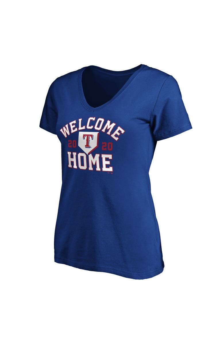 FANATICS Women's Fanatics Branded Royal Texas Rangers Welcome Home V-Neck T-Shirt, Alternate, color, 