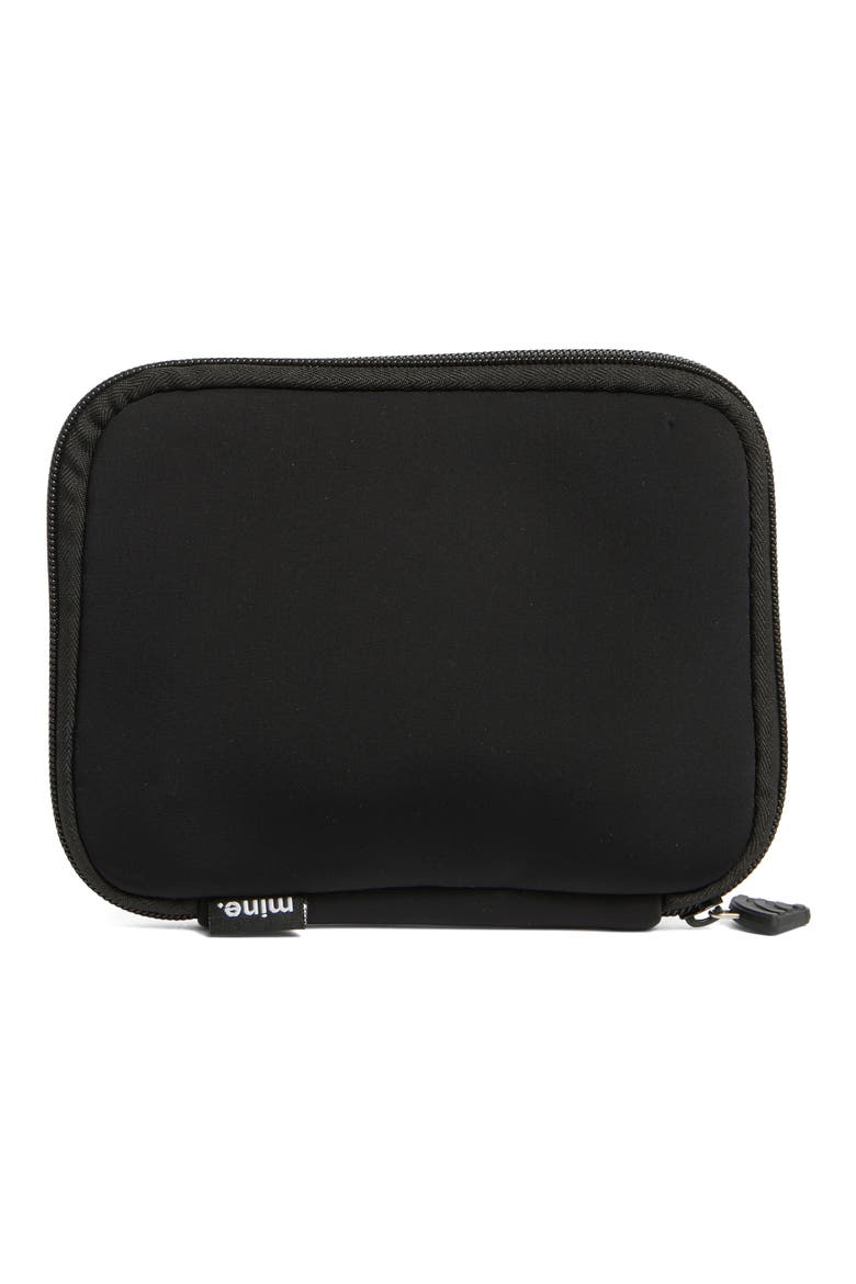 Flat Charger Case, Alternate, color, BLACK