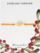 Sterling Forever Birth Flower Bracelet