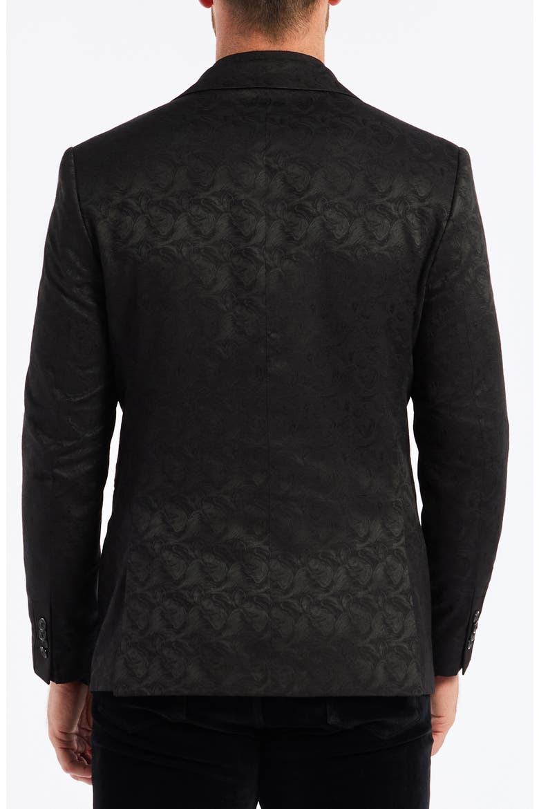 Eldridge Woven Blazer, Alternate, color, BLACK