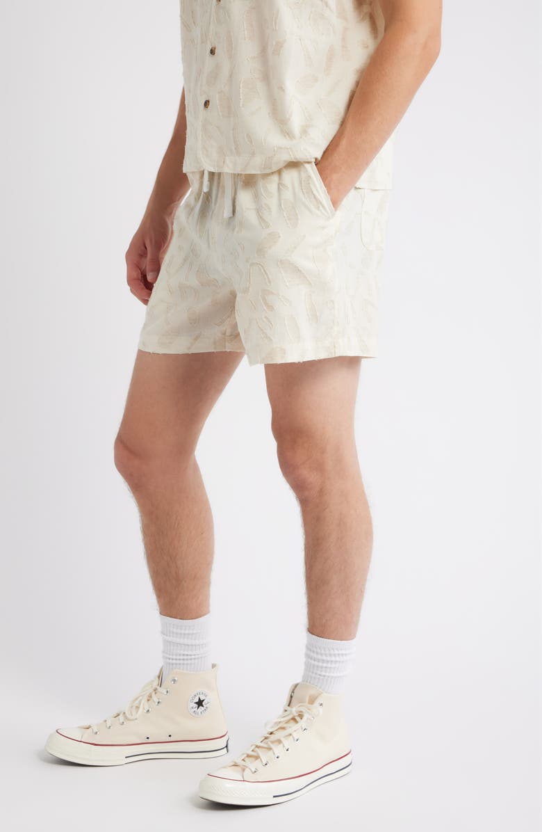 RIZORT Fin Drawstring Shorts, Alternate, color, Cream