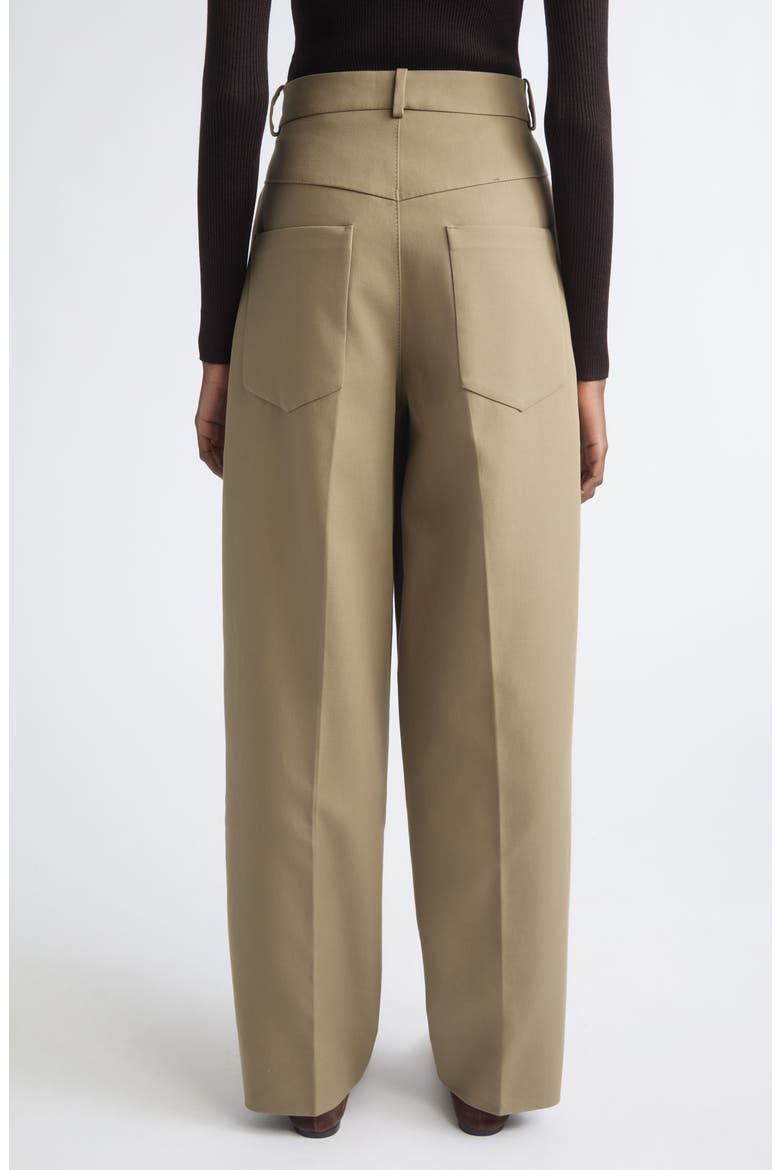 Borrowed Tailored High Waist Wide Leg Pants, Alternate, color, SAND