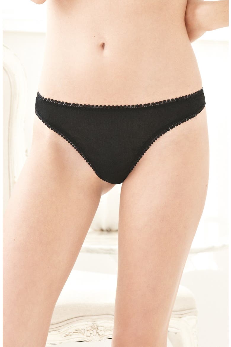 Hip-G Mesh Thong, Main, color, BLACK