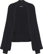 Balmain Ribbed knit bolero cardigan