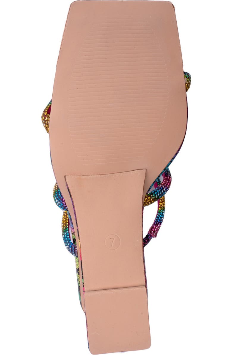 NINETY UNION Angel Snake Embossed Wedge Heel Sandal, Alternate, color, Rainbow