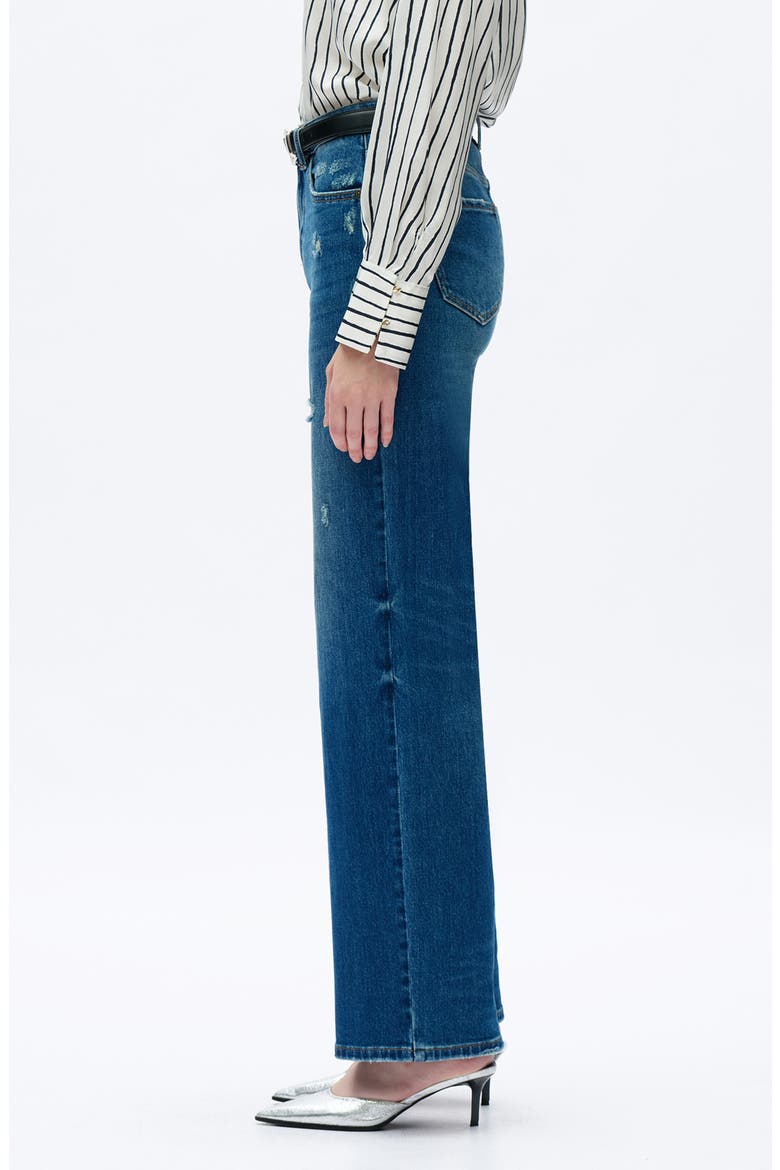 High Waist Relaxed Straight Leg Jeans, Alternate, color, VINTAGE MEDIUM BLUE