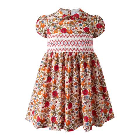 Woodland Floral Smocked Dress