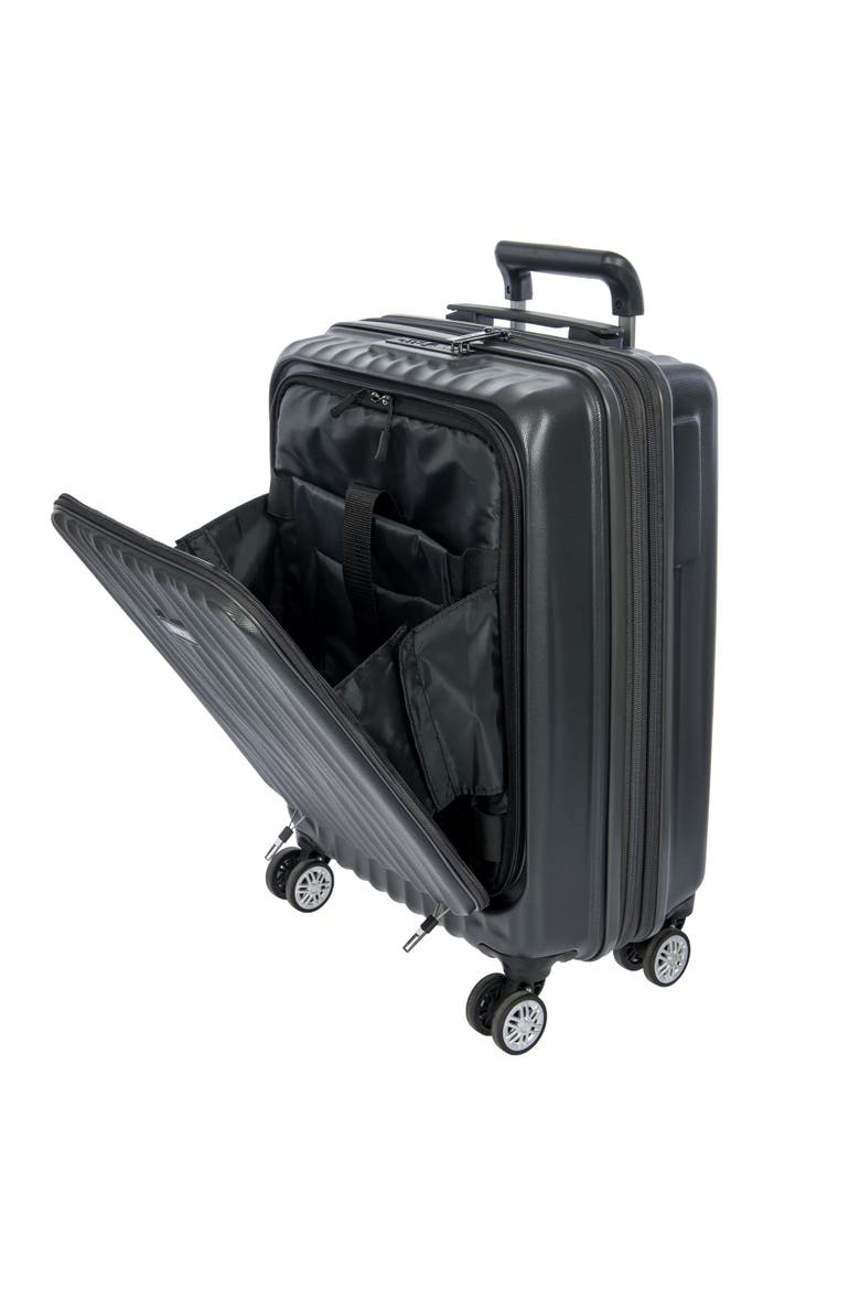 Cervia Hardside Expandable (21"/29") 2 Piece Spinner Luggage Set, Alternate, color, Dark Grey