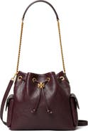 Tory Burch Charlie Quilted Leather Drawstring Shoulder Bag