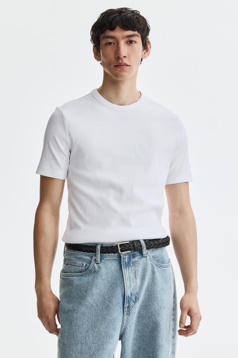 Slim Fit Ribbed T-shirt