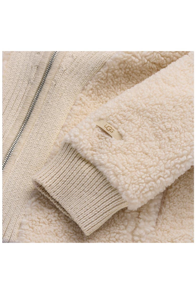 Isannah ChateauKnit Zip Sweater, Alternate, color, CREAM