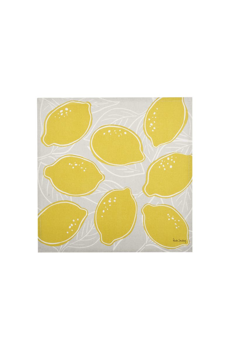 C&F Home Lemon Toss Napkin Set of 6, Alternate, color, Yellow