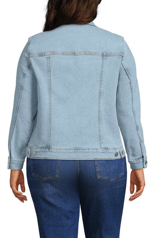 LANDS' END LANDS' END PLUS SIZE DENIM TRUCKER JACKET