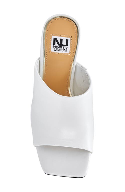 Ninety Union Rumba Slide Sandal In White