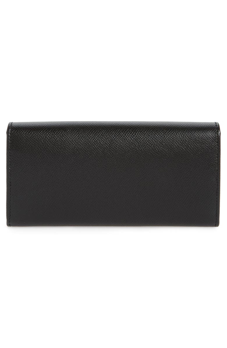FERRAGAMO Icona Clip Continental Wallet, Alternate, color, Nero