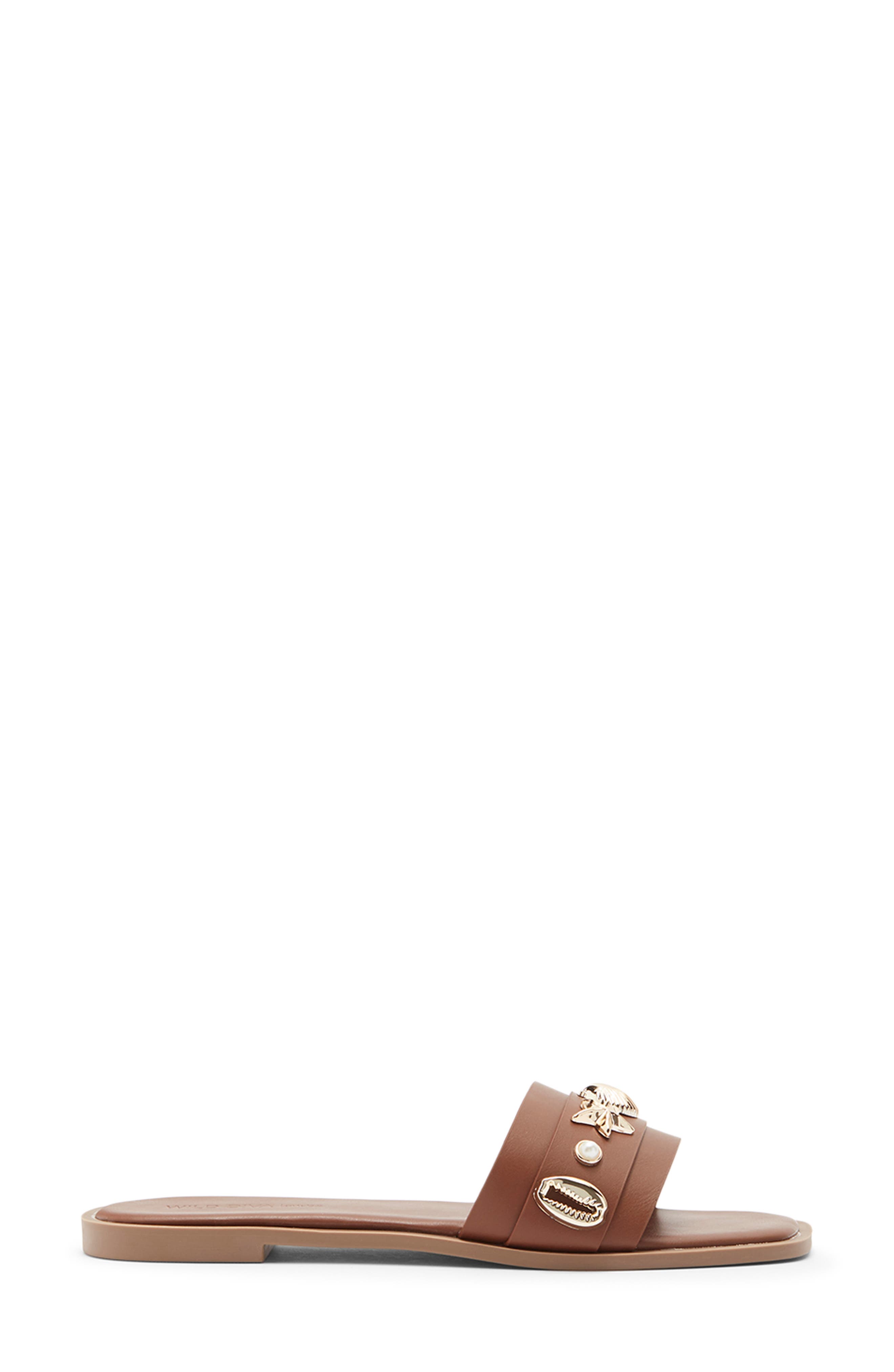 Belize Slide Sandal, Alternate, color, BROWN