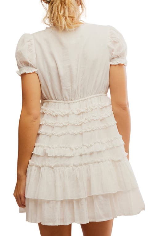 FREE PEOPLE FREE PEOPLE DARCY LAYERED RUFFLE MINIDRESS