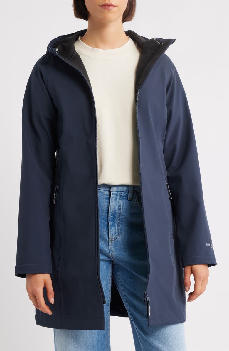 Ilse Jacobsen Daybreak Water Repellent Coat, Alternate, color, Dark Indigo