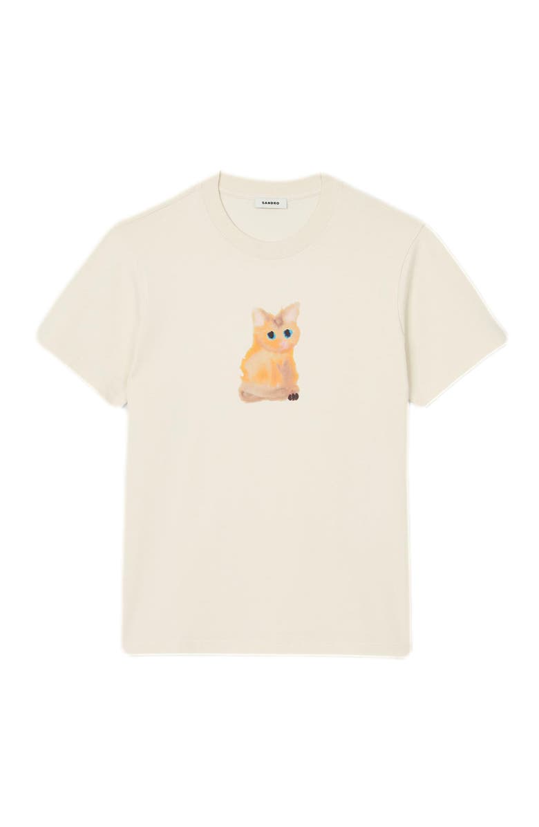 SANDRO Wild Animals T-shirt, Alternate, color, 