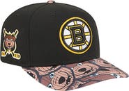 New Era Men's New Era Black Boston Bruins Mascot Visor 9SEVENTY Adjustable Hat