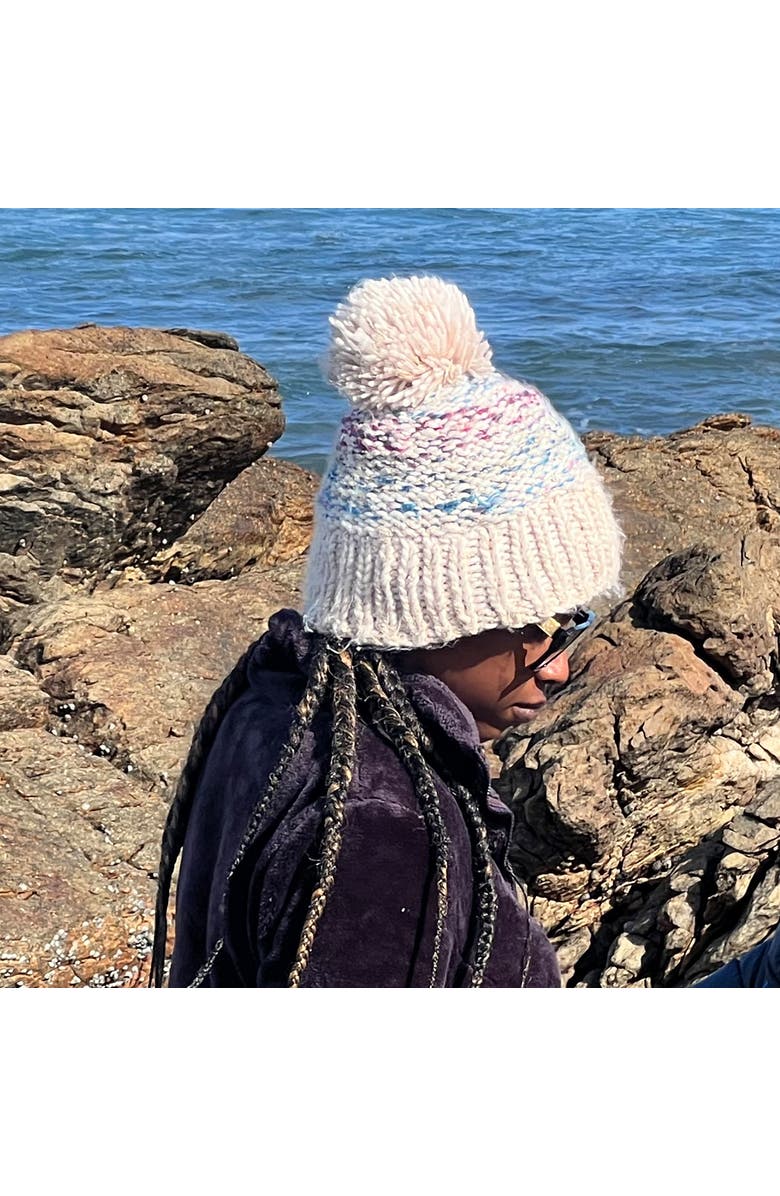 Turtle Fur Firefly Pom Winter Hat, Alternate, color, Natural