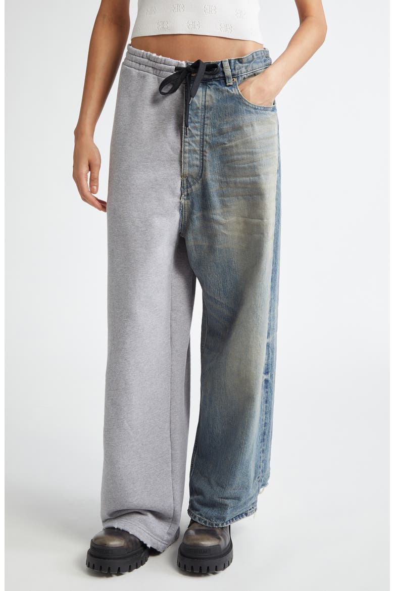 Hybrid Baggy Flare Jeans, Main, color, OUTBACK BLUE