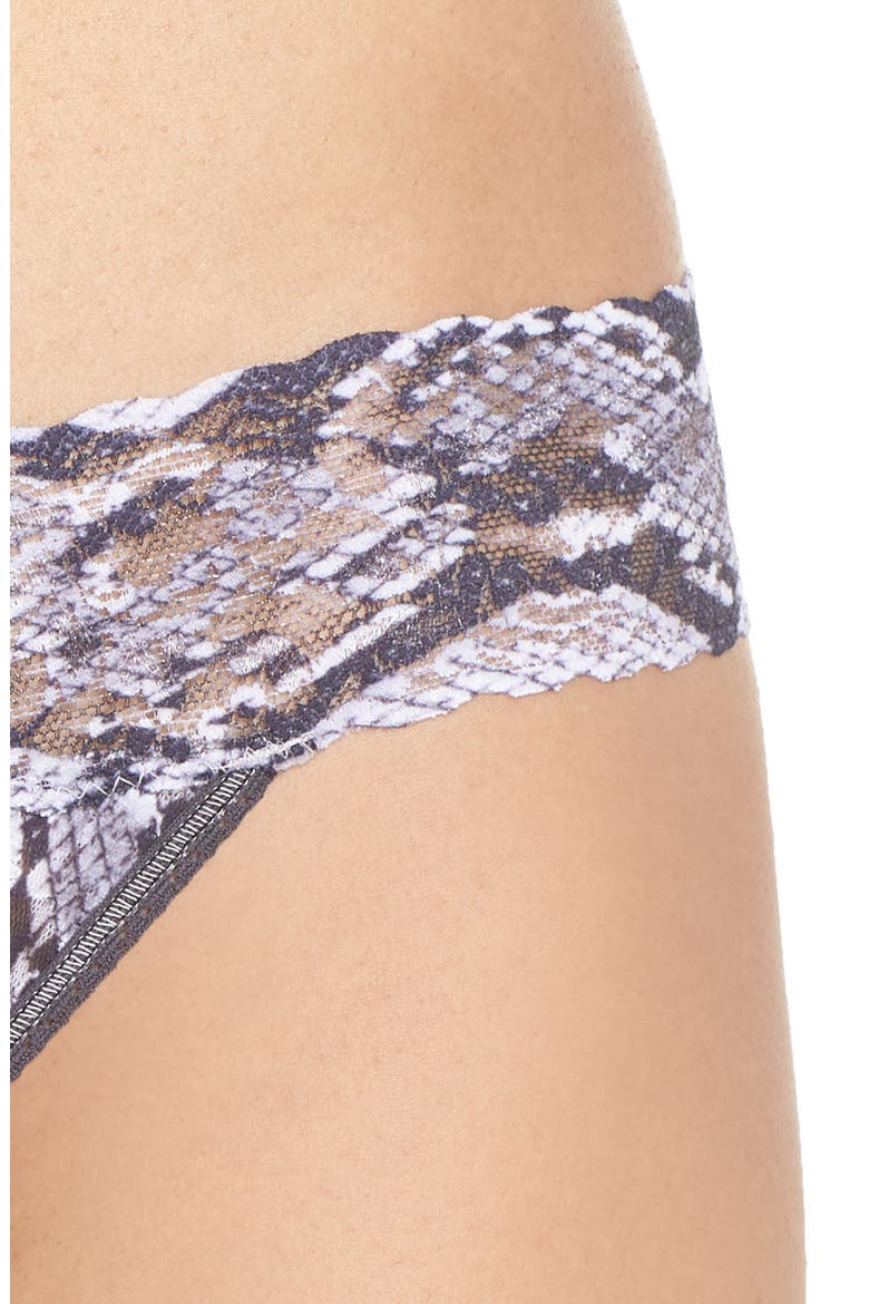Python Print Thong, Alternate, color, GREY-WHITE