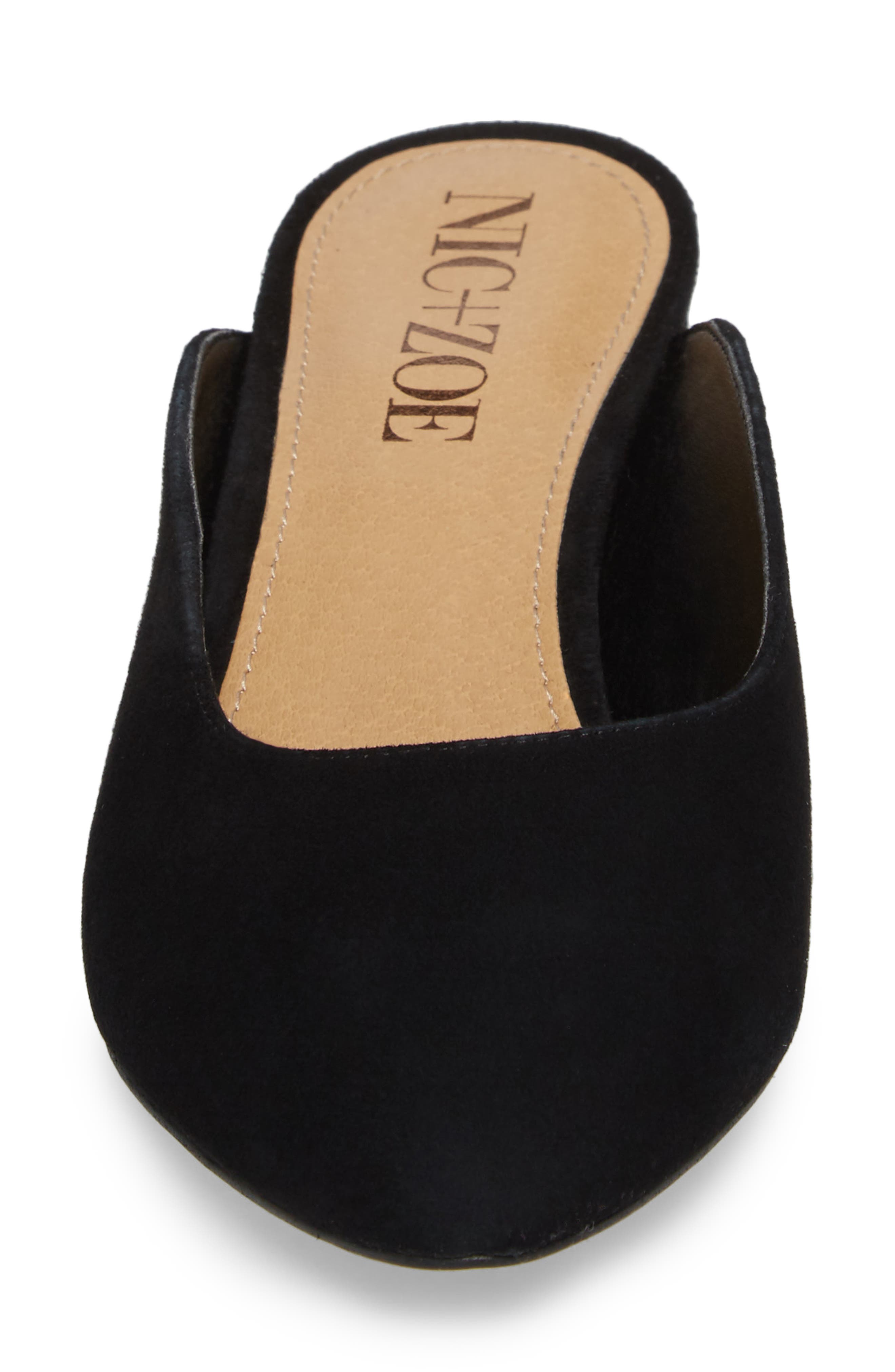 Jayla Mule, Alternate, color, BLACK SUEDE