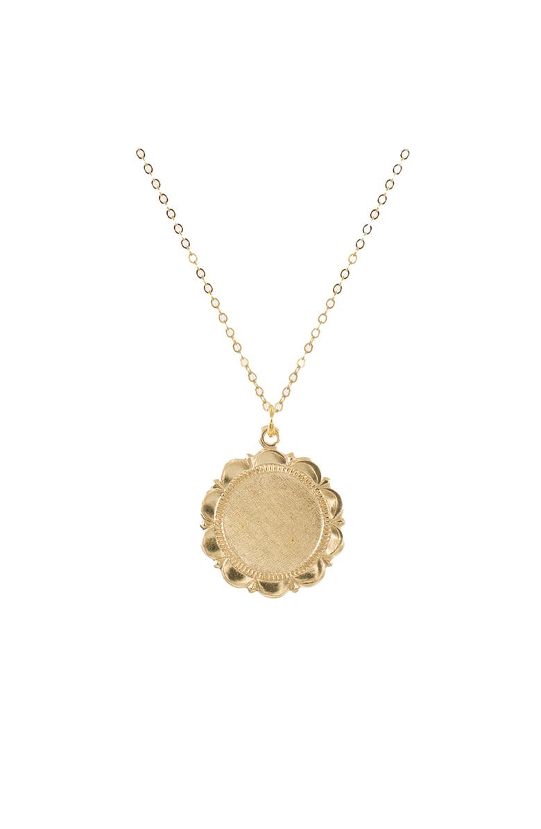 Outofoffice Minimal Flower Chain Necklace, Main, color, Gold