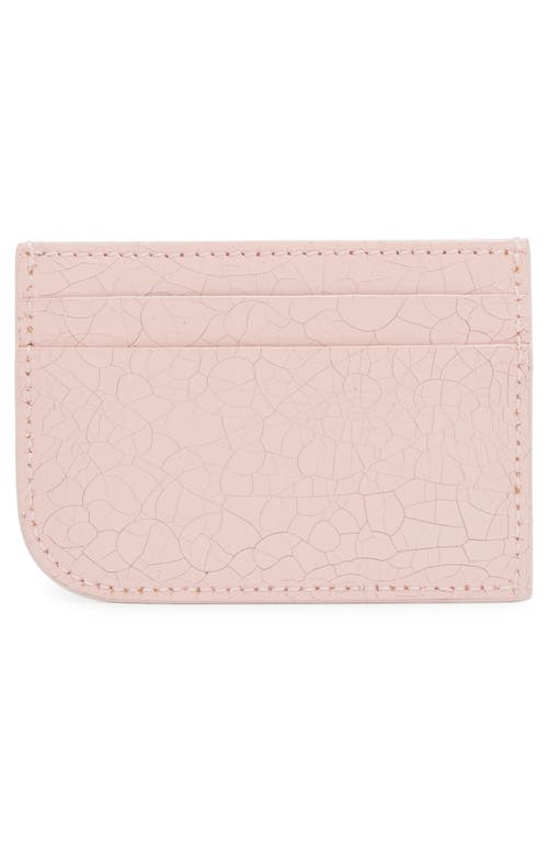 Alexander Mcqueen Mcqueen Sling Card Case In 1063 Pink/cognac/silver