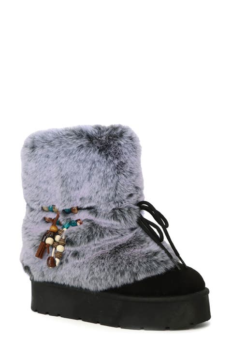 Owen Tassel Foldover Faux Suede Boot