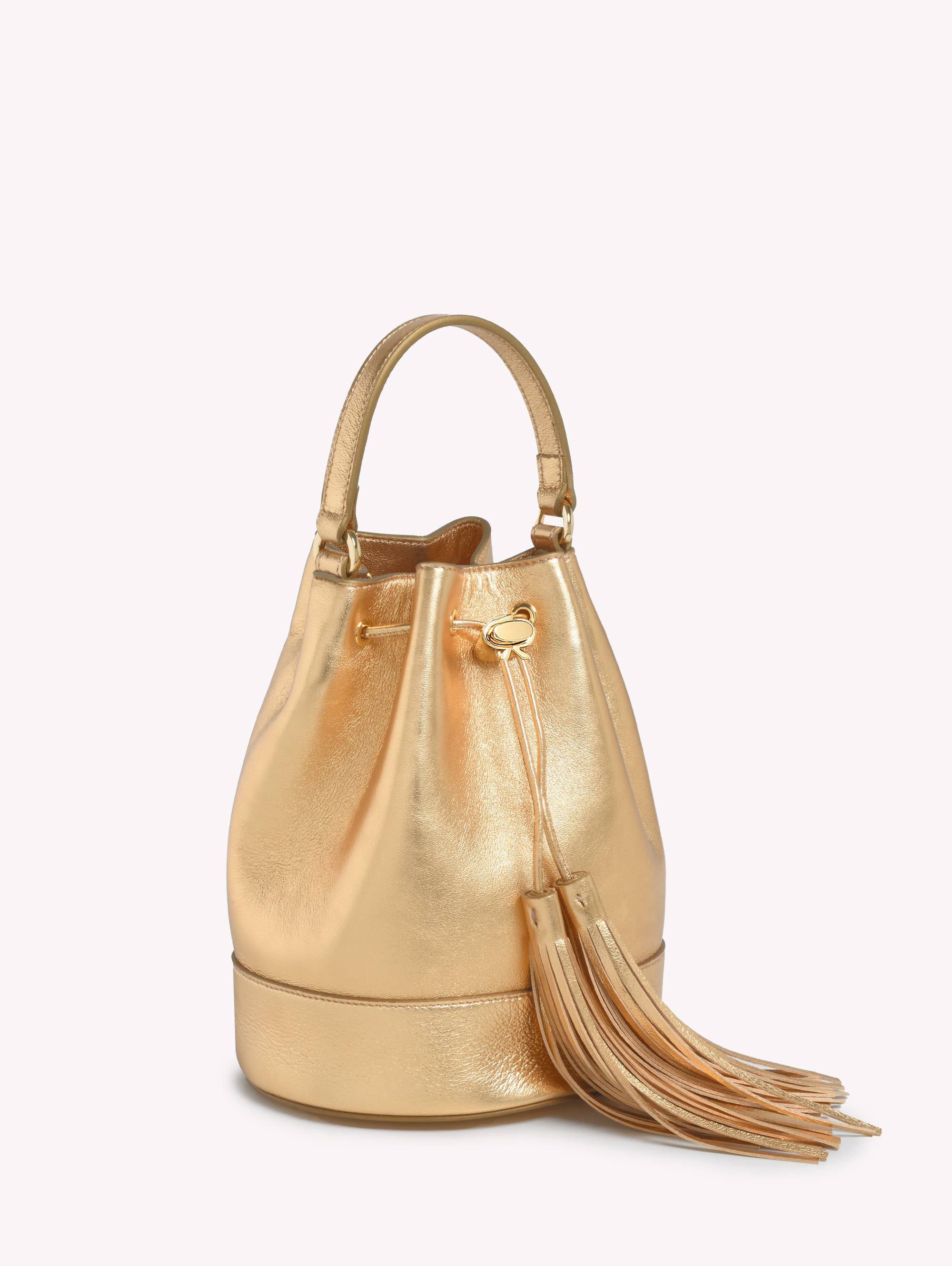 Gianvito Rossi Sienna Crossbody bag, Alternate, color, Gold Leather