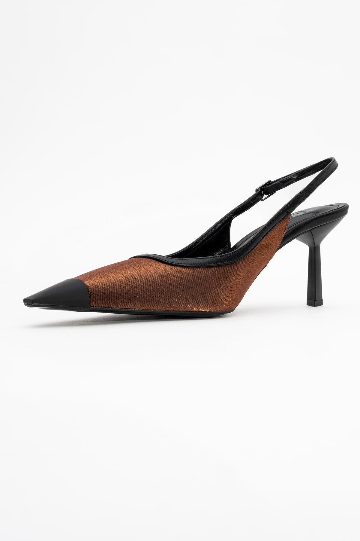 Alive Satin Pointed Toe Pump, Alternate, color, Copper Satin