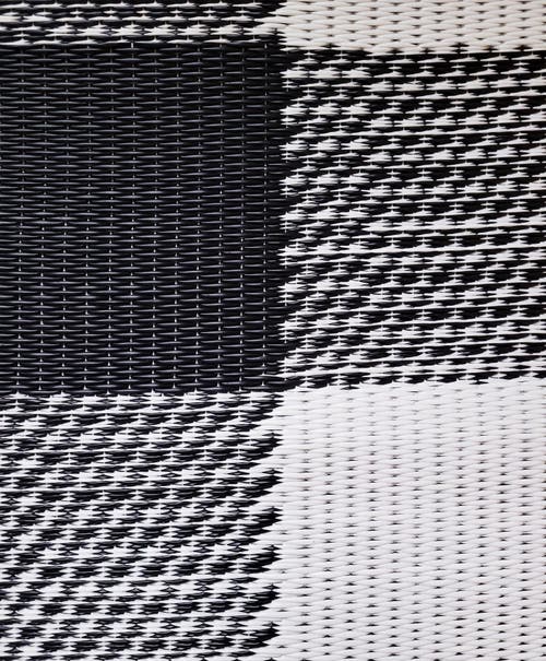 Mad Mats Buffalo Plaid Black & White In Multi