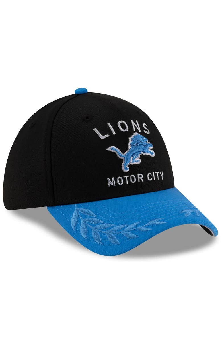 New Era Men's New Era  Black/Blue Detroit Lions 2025 NFL Draft 39THIRTY Flex Hat, Alternate, color, Black
