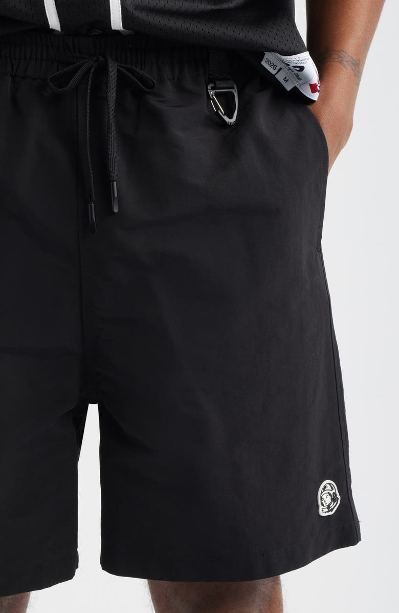 Billionaire Boys Club Shibuya Nylon Drawstring Shorts, Alternate, color, Black