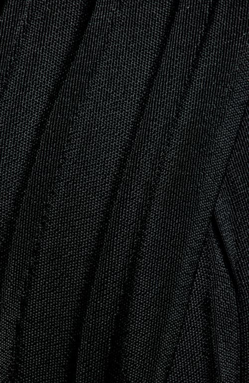 Tasha Pleated Twist Headband In Black