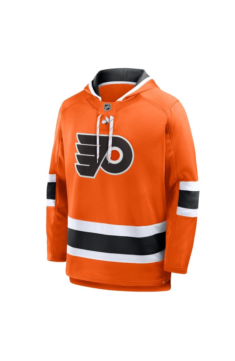 FANATICS Men
s Fanatics Orange Philadelphia Flyers Prime Time Fleece Hoodie, Alternate, color, Orange