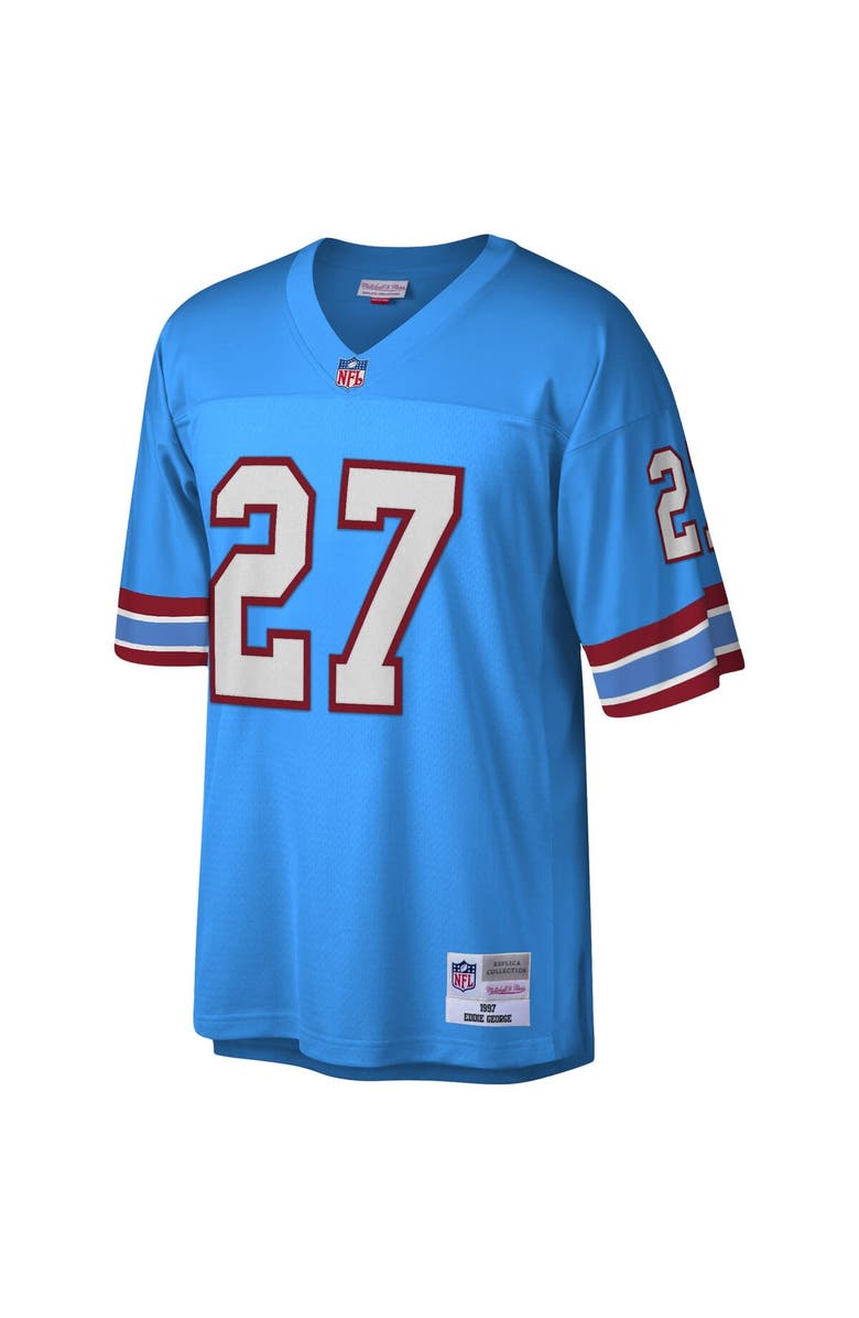 Mitchell & Ness Men's Mitchell & Ness Eddie George Light Blue Houston Oilers Legacy Replica Jersey, Alternate, color, Light Blue