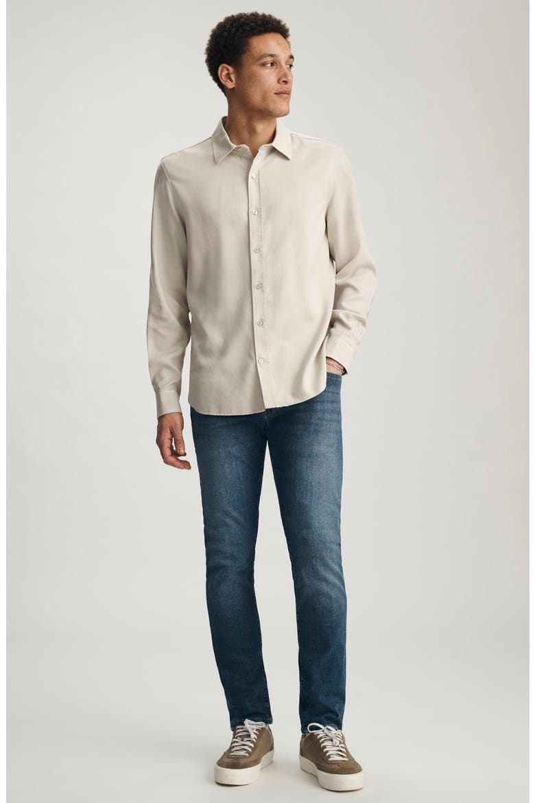 Regular Fit Button-Up Shirt, Alternate, color, SILVER BIRCH